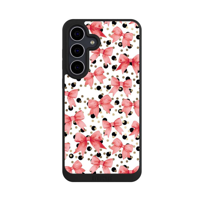 Galaxy S25 FE NIVOpure Red Bows and Polka Dots