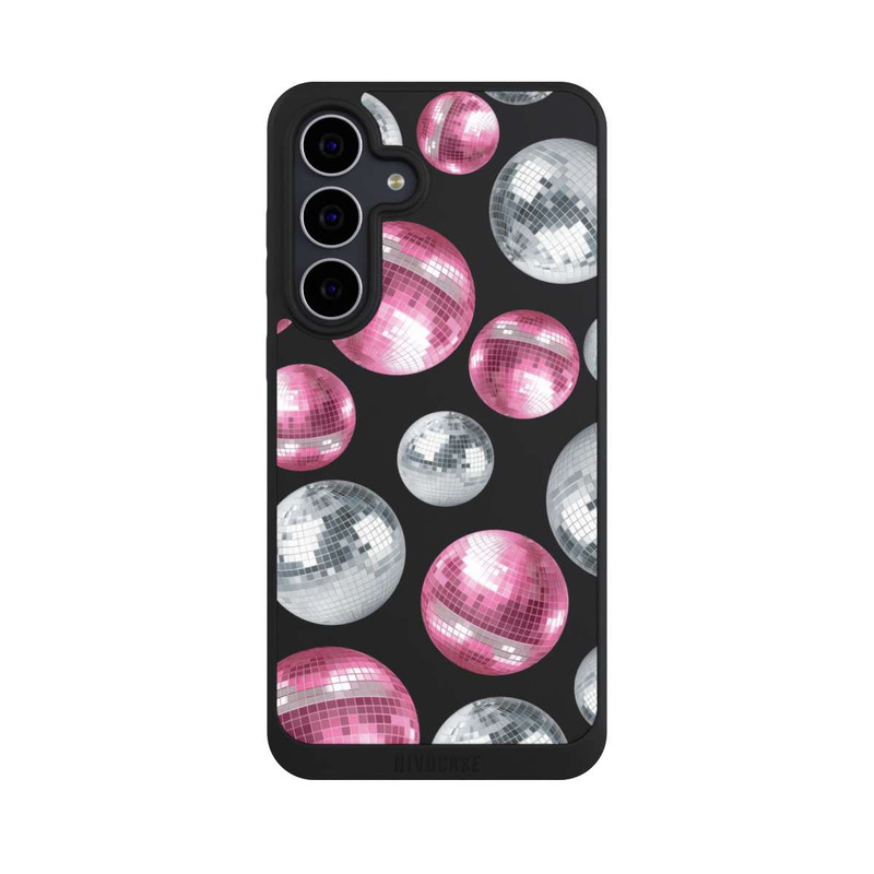 Galaxy S25 FE NIVOpure Discokugel Show Pink Transparent