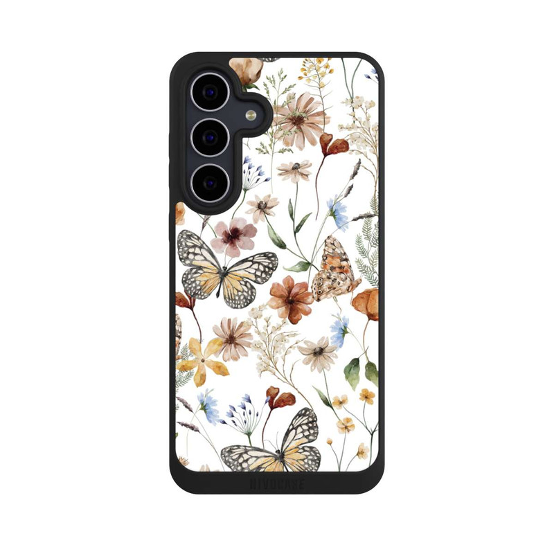Galaxy S25 FE NIVOpure Wildflowers and Butterflies Pattern