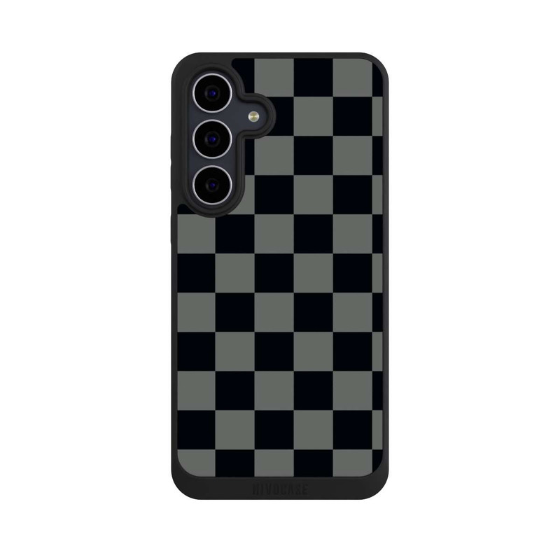 Galaxy S25 FE NIVOpure Checked Pattern Black Grey