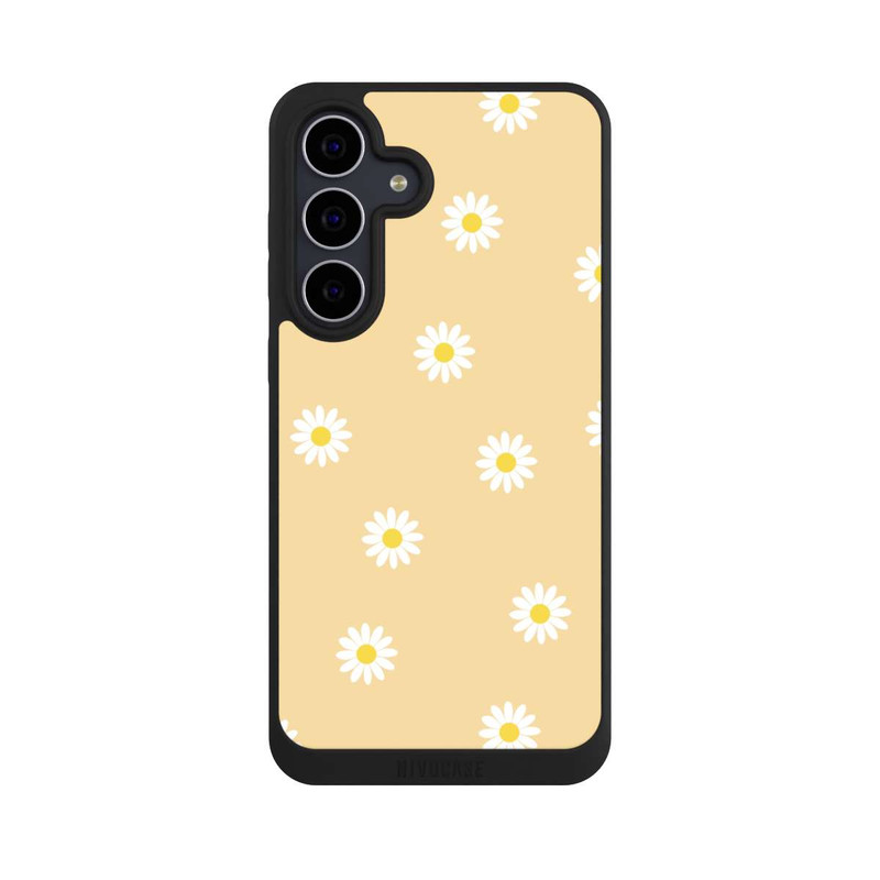 Galaxy S25 FE NIVOpure Gänseblümchen Muster Gelb