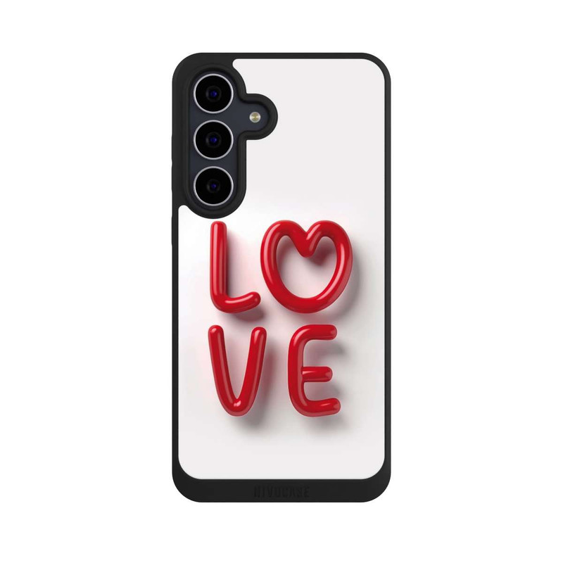 Galaxy S25 FE NIVOpure Love Statement Red with AI