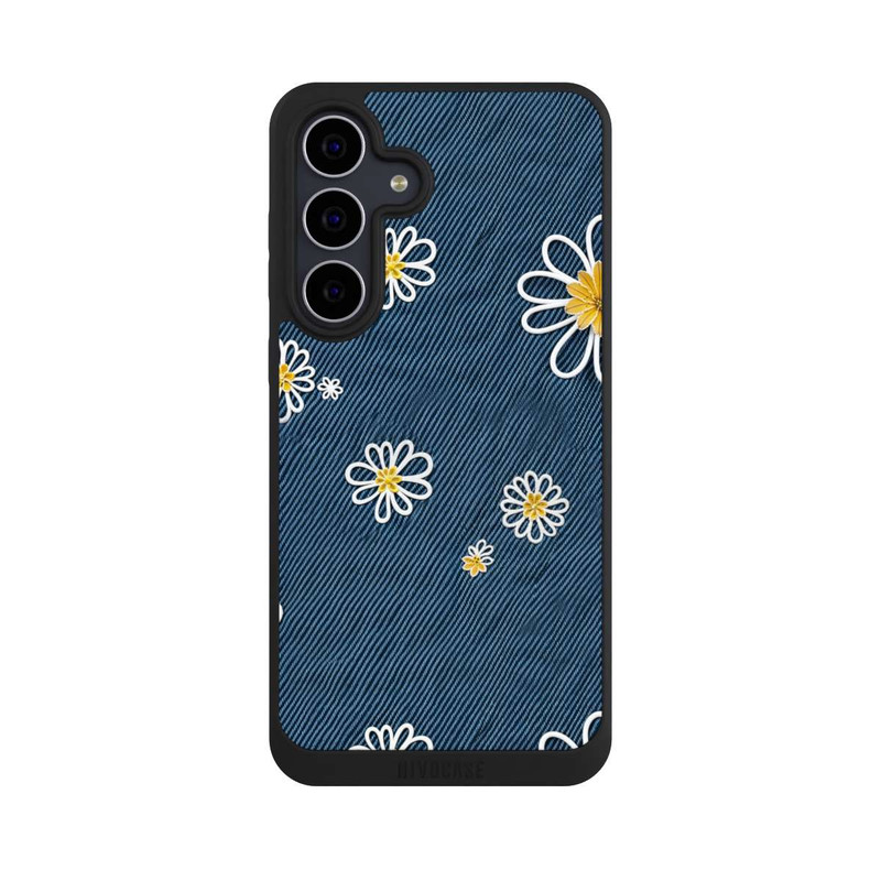 Galaxy S25 FE NIVOpure Jeans Flowers Pattern with AI