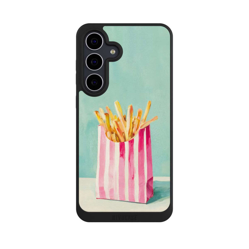 Galaxy S25 FE NIVOpure Retro Fries Blue Watercolor