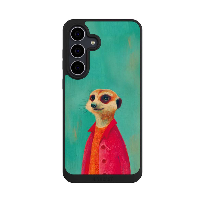 Galaxy S25 FE NIVOpure Erdmännchen Grün Illustration