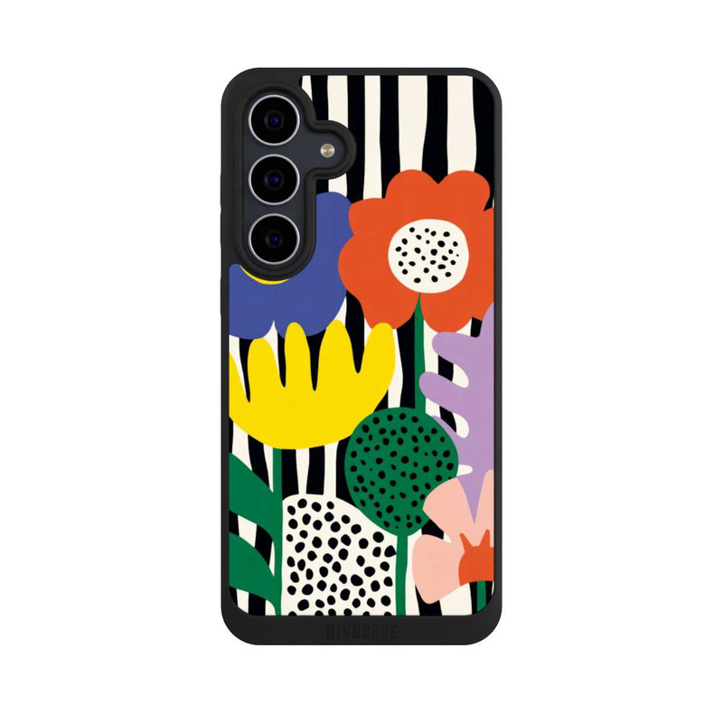 Galaxy S25 FE NIVOpure Flowers Striped Background