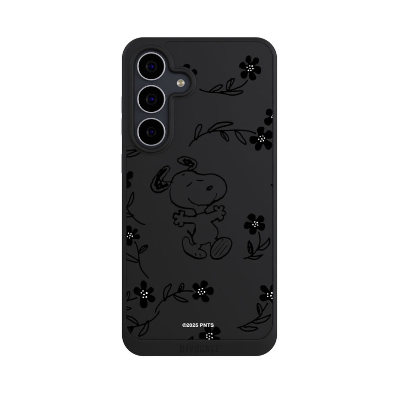 Galaxy S25 FE NIVOpure Snoopy und Flowers Transparent