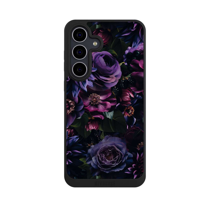 Galaxy S25 FE NIVOpure Dark Purple Flowers