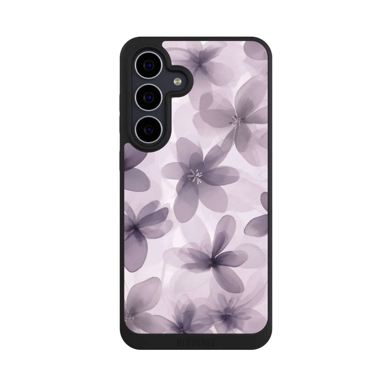Galaxy S25 FE NIVOpure Fliederfarbenes Blumenmuster mit KI