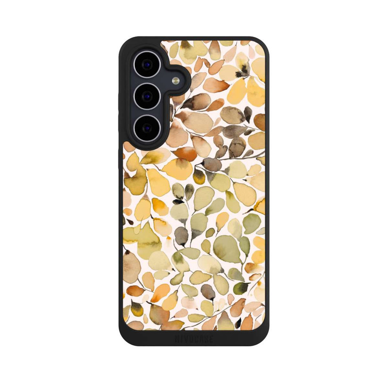 Galaxy S25 FE NIVOpure Eucalyptus Watercolor Leaves Brown Autumn