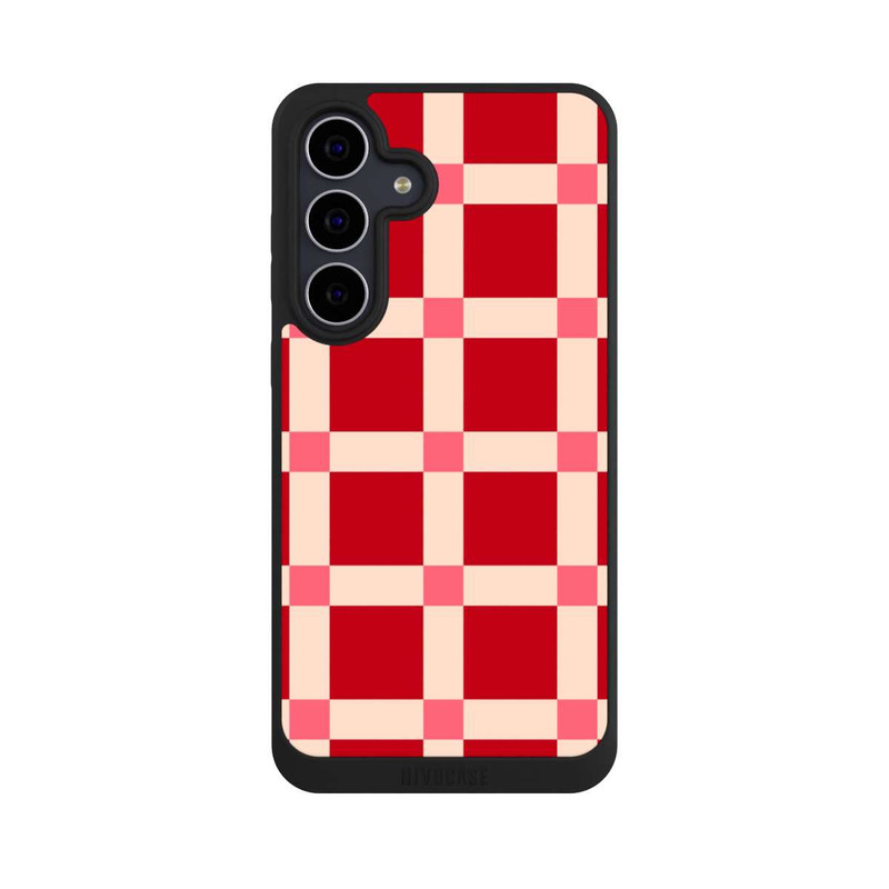 Galaxy S25 FE NIVOpure Big Red Checked Pattern