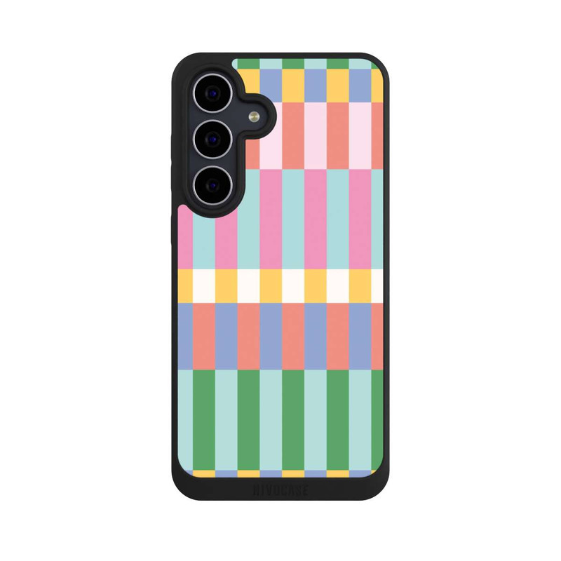 Galaxy S25 FE NIVOpure Checked Theme Pastel