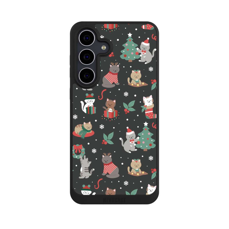 Galaxy S25 FE NIVOpure Weihnachtliche Kätzchen