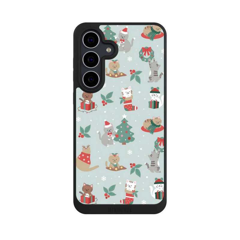 Galaxy S25 FE NIVOpure Chats Festifs dans un Payage d'Hivernal