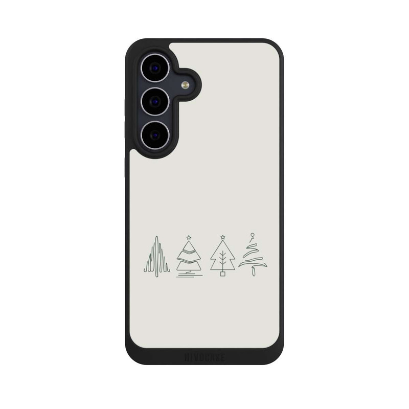 Galaxy S25 FE NIVOpure Arbres de Noël Line Art Minimaliste