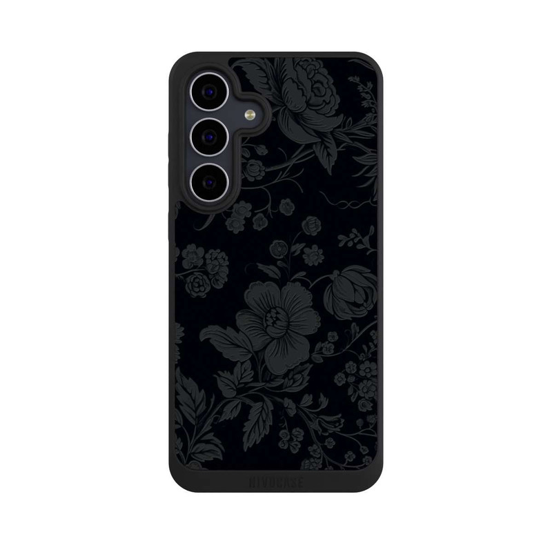 Galaxy S25 FE NIVOpure Dunkle Blumen Vintageoptik