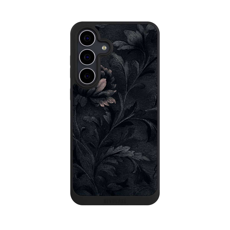 Galaxy S25 FE NIVOpure Dunkles Blumenmuster Vintage