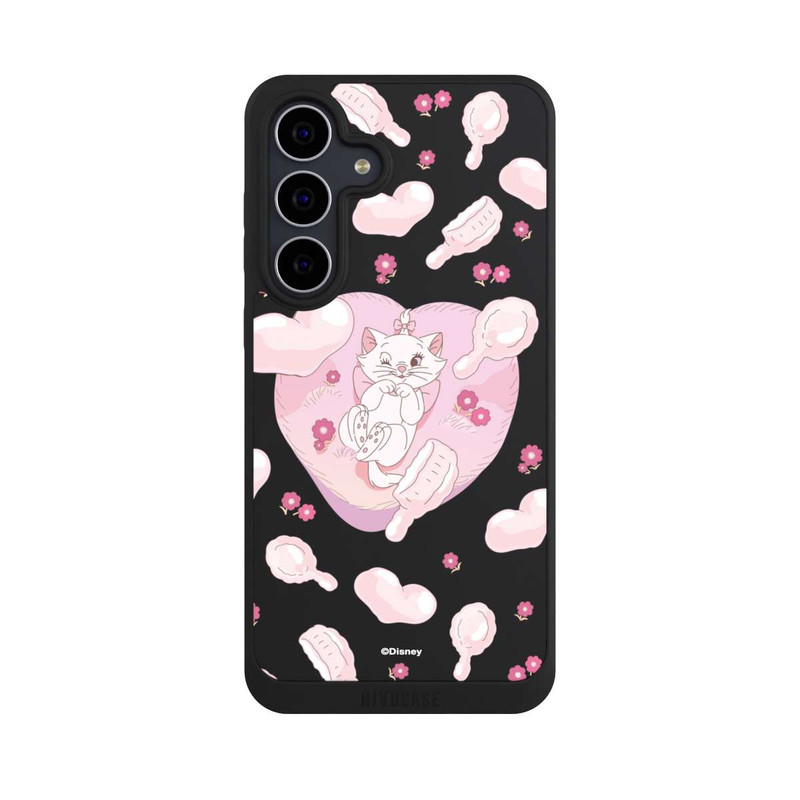 Galaxy S25 FE NIVOpure Aristochats Marie Cœurs Rose Transparent