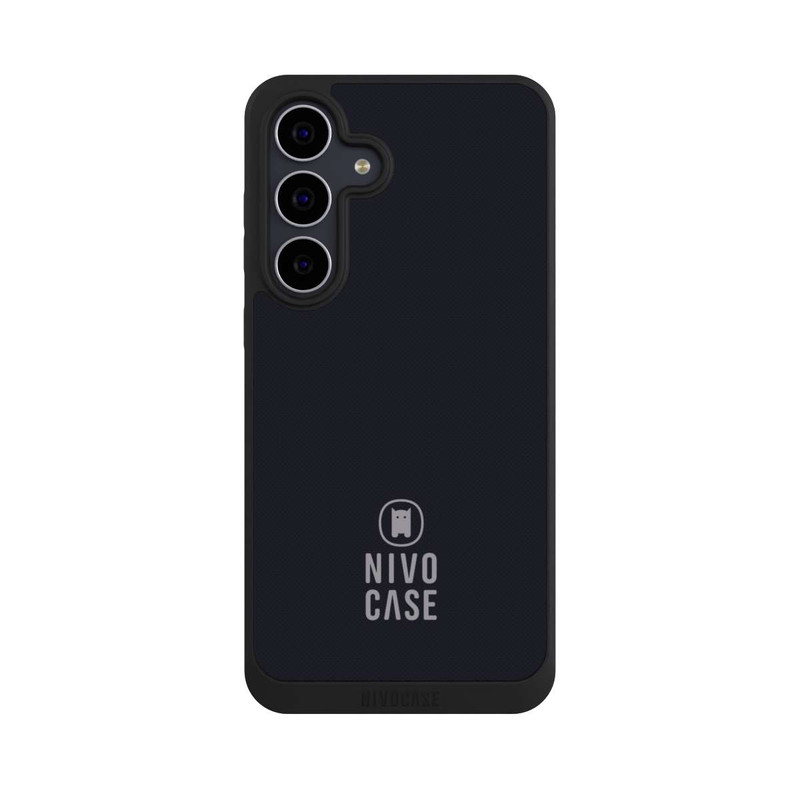 Galaxy S25 FE NIVOpure Nivocase Logo Schwarz Grau