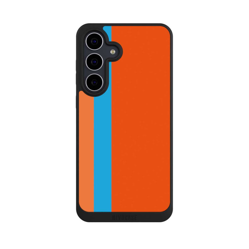 Galaxy S25 FE NIVOpure Rayures Orange Bleu