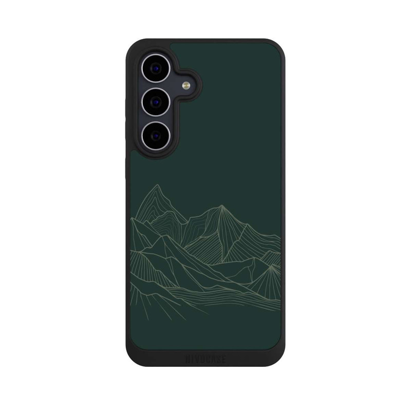 Galaxy S25 FE NIVOpure Berg Line Art Grün