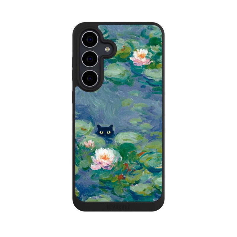 Galaxy S25 FE NIVOpure Katze im Teich Monet Gemälde Impressionismus