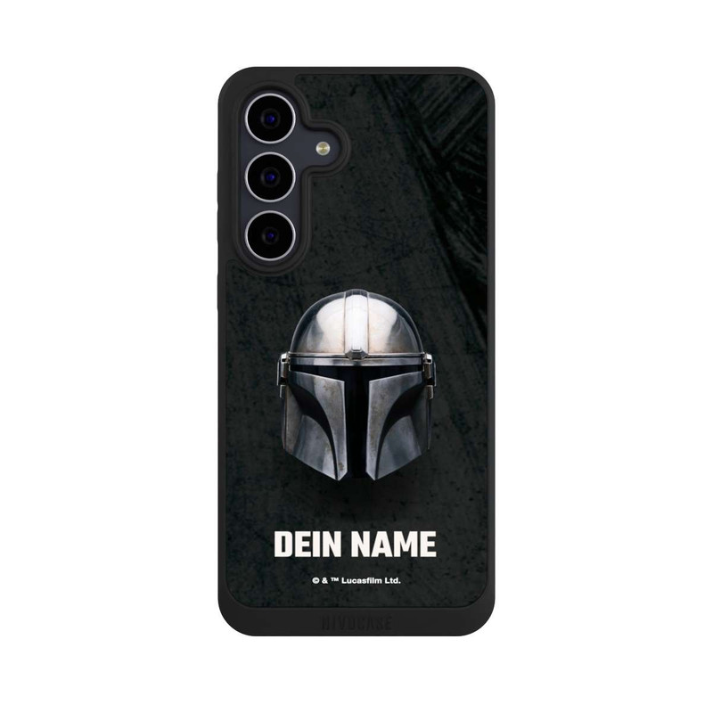 Galaxy S25 FE NIVOpure Star Wars Mandalorian Black Helmet Personalisierbar