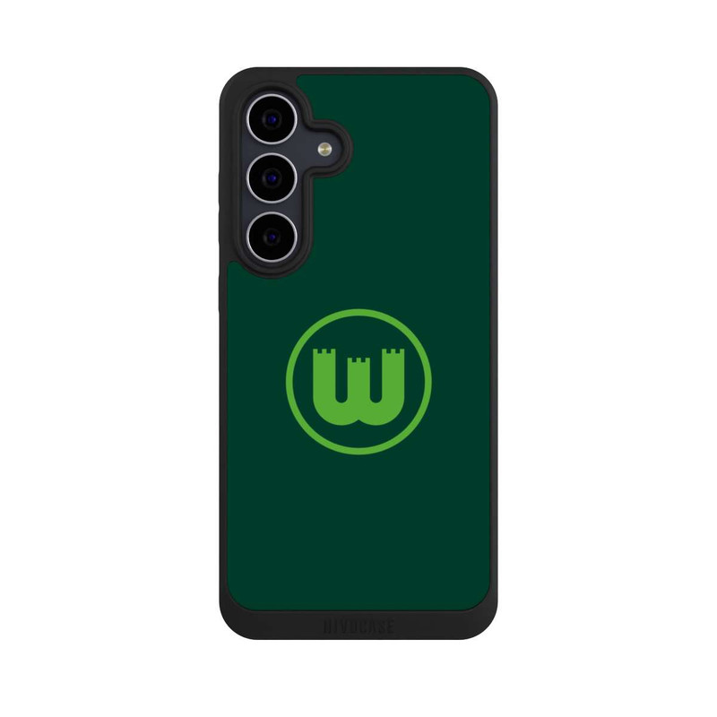 Galaxy S25 FE NIVOpure VfL Wolfsburg Zinnenwappen Dunkelgrün