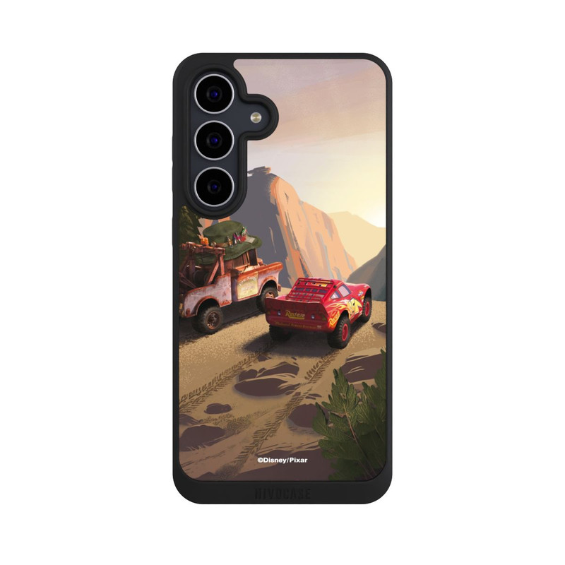 Galaxy S25 FE NIVOpure Disney Pixar Cars Sonnenuntergang Lightning McQueen und Hook