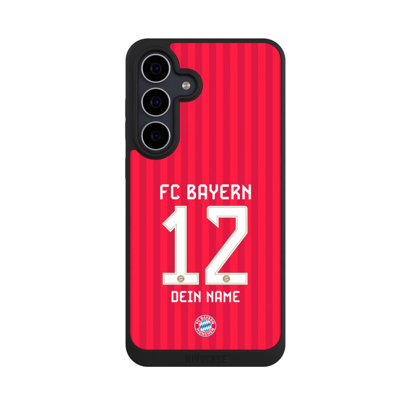 Galaxy S25 FE NIVOpure FC Bayern München Trikot Personalisierbar 26-27