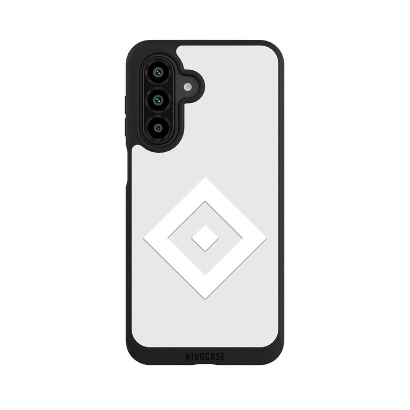 Galaxy A17 5G NIVOpure Logo en forme de losange sur fond gris HSV