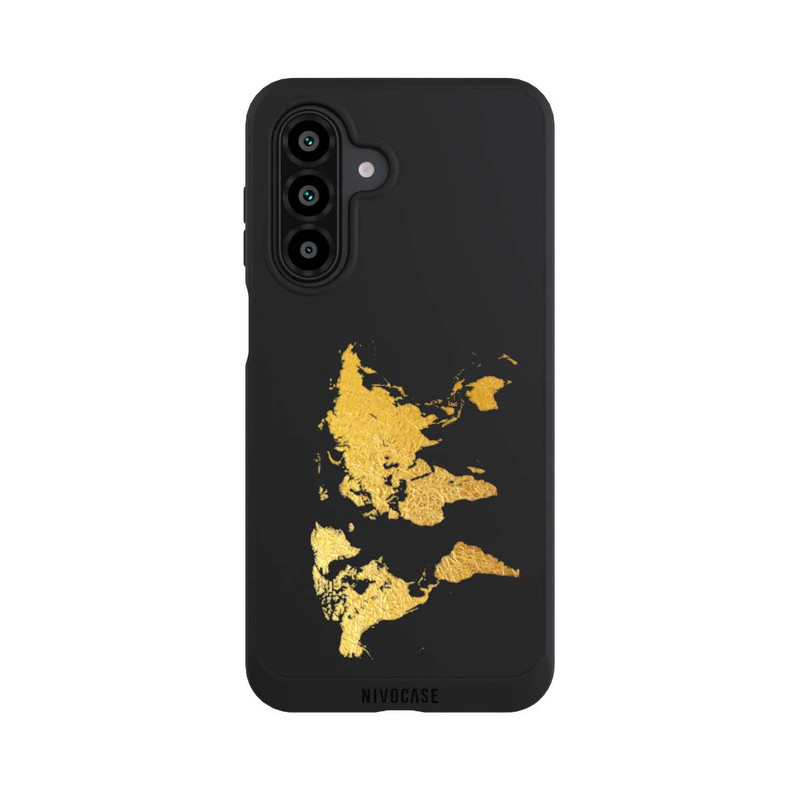 Galaxy A17 5G NIVOpure Carte du monde or transparent