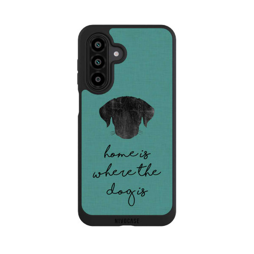 Samsung Galaxy A17 5G NIVOpure Home Is Where The Dog Is - Schwarz auf Türkis