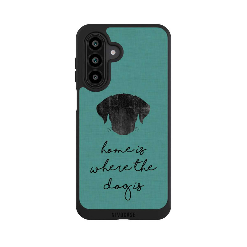 Galaxy A17 5G NIVOpure Home Is Where The Dog Is - Noir sur turquoise