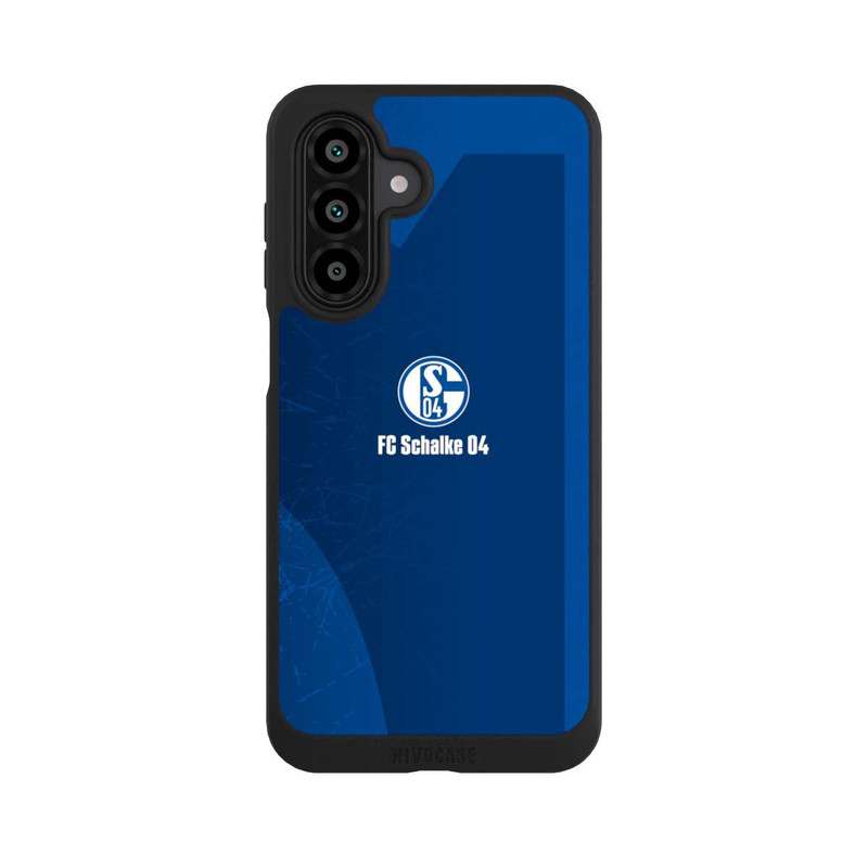 Galaxy A17 5G NIVOpure Schalke 04 Blauer Hintergrund Mit Logo