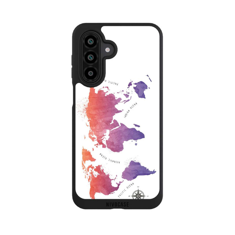 Galaxy A17 5G NIVOpure Worldmap (Watercolor) white