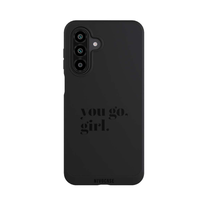 Galaxy A17 5G NIVOpure You Go Girl Schwarz Transparent