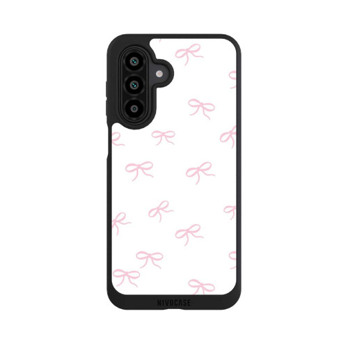 Samsung Galaxy A17 5G NIVOpure Schleifen Muster Rosa Weiß