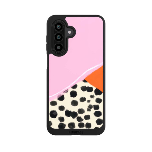 Samsung Galaxy A17 5G NIVOpure Pink and Orange Modern Art with Dots