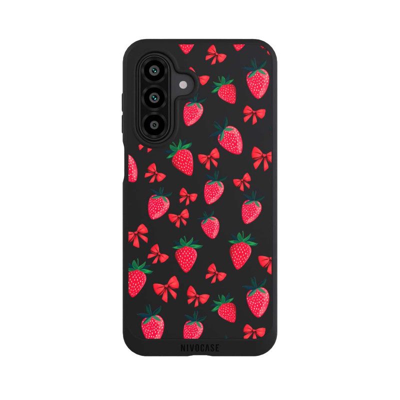 Galaxy A17 5G NIVOpure Strawberry Heart Ribbon Pattern Transparent