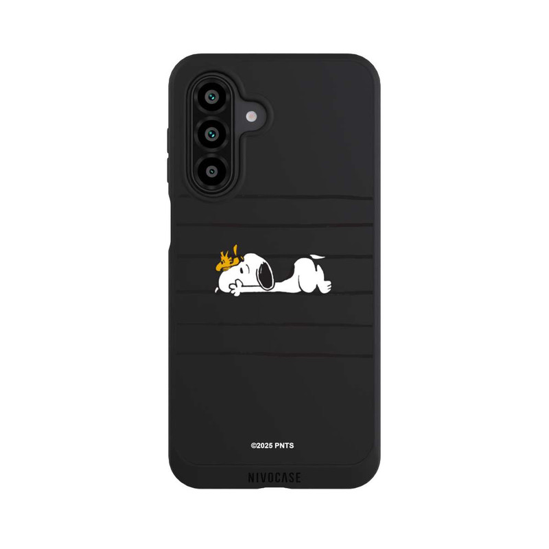 Galaxy A17 5G NIVOpure Snoopy Woodstock Streifen Peanuts Transparent