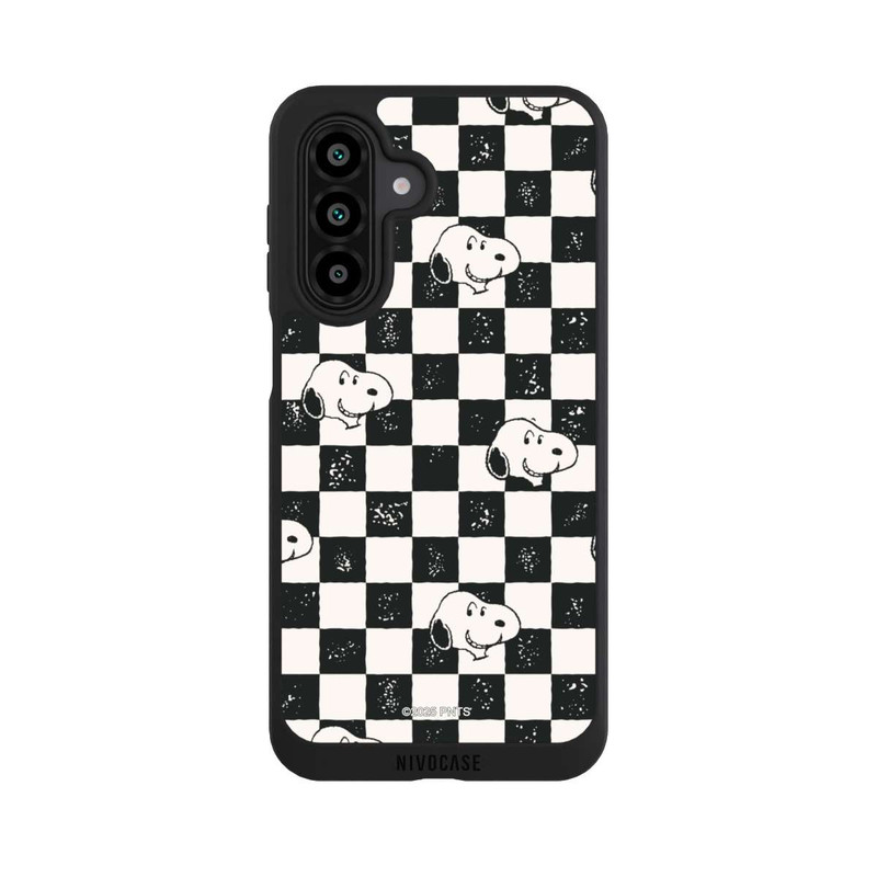 Galaxy A17 5G NIVOpure Snoopy Heads Checked Pattern