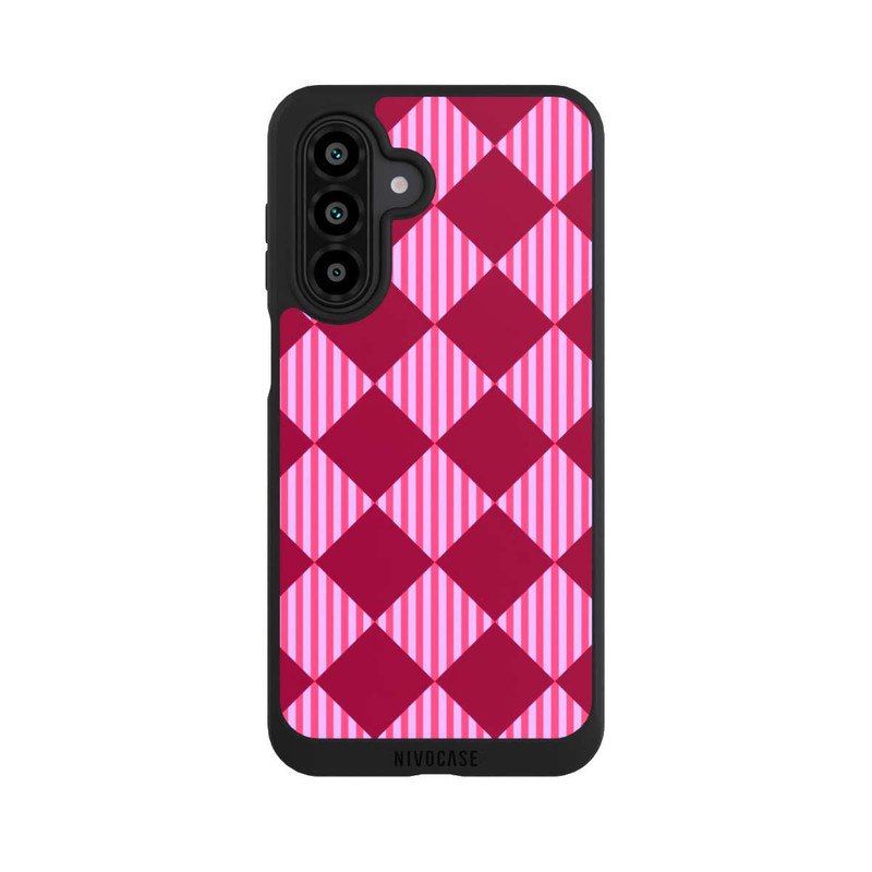 Galaxy A17 5G NIVOpure Diamond Pattern Red Pink
