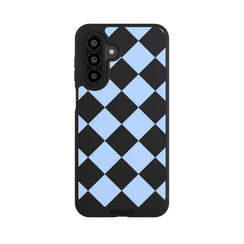 Samsung Galaxy A17 5G NIVOpure Checked Pattern Light Blue without Background