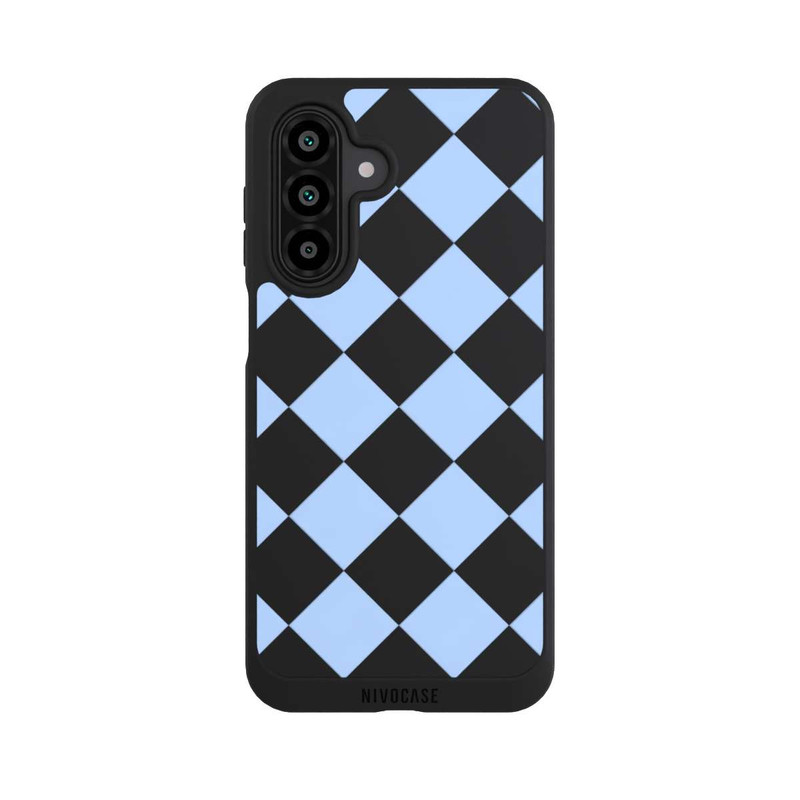Galaxy A17 5G NIVOpure Checked Pattern Light Blue without Background