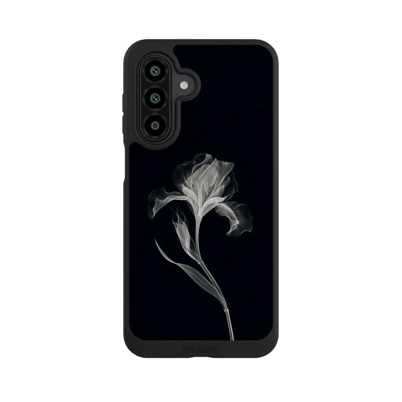 Galaxy A17 5G NIVOpure Fleur négative Gris sur noir avec IA