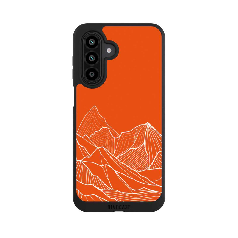 Galaxy A17 5G NIVOpure Dessin de contour de montagne orange