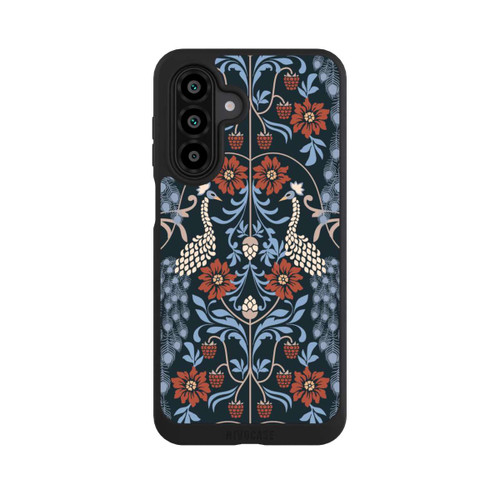 Samsung Galaxy A17 5G NIVOpure Vintage Peacock Garden Arts and Crafts Floral Dark
