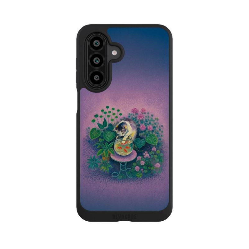 Galaxy A17 5G NIVOpure Goldfische von Matisse mit angelnder Katze mit KI