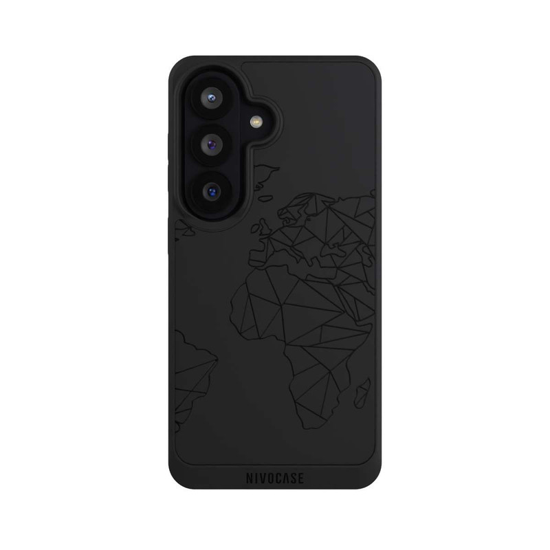Galaxy S26 NIVOpure Polygon Map Black transparent